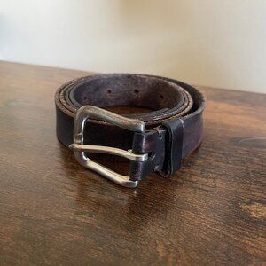 GAP Women’s Casual Brown Leather Distressed Cowhide Belt Size 38 (Large)